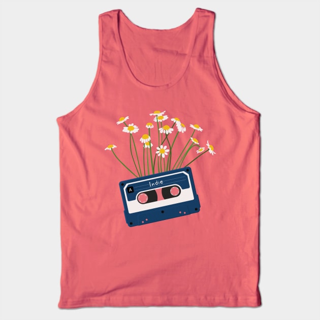 Cassette Tape Indie Music Tank Top by Polikarp308